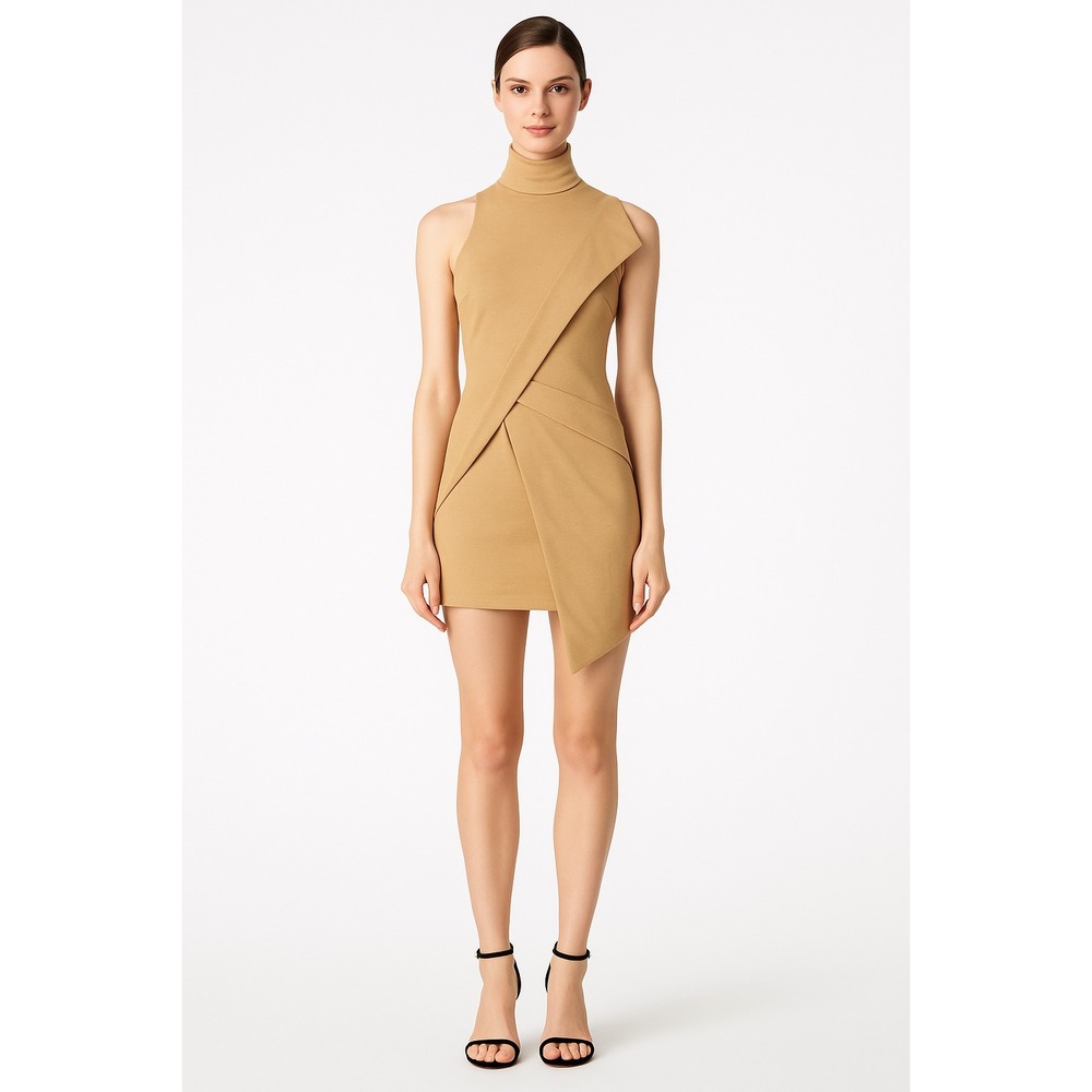 AQ/AQ Lorelai Dress Sleeveless Mock Neck Mini Cocktail Party Dress - Size US 4